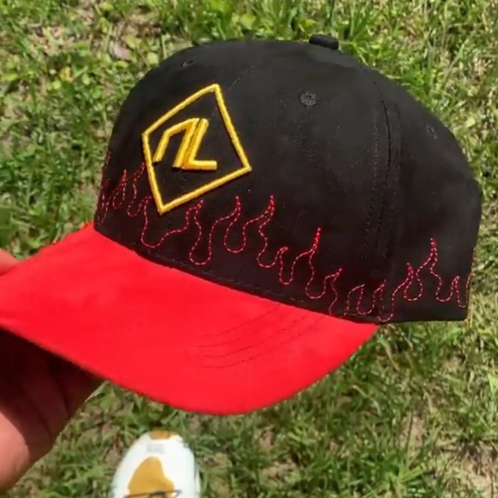 NWT NoLackin Apparel Fire Stitched Hat - Picture 2 of 2